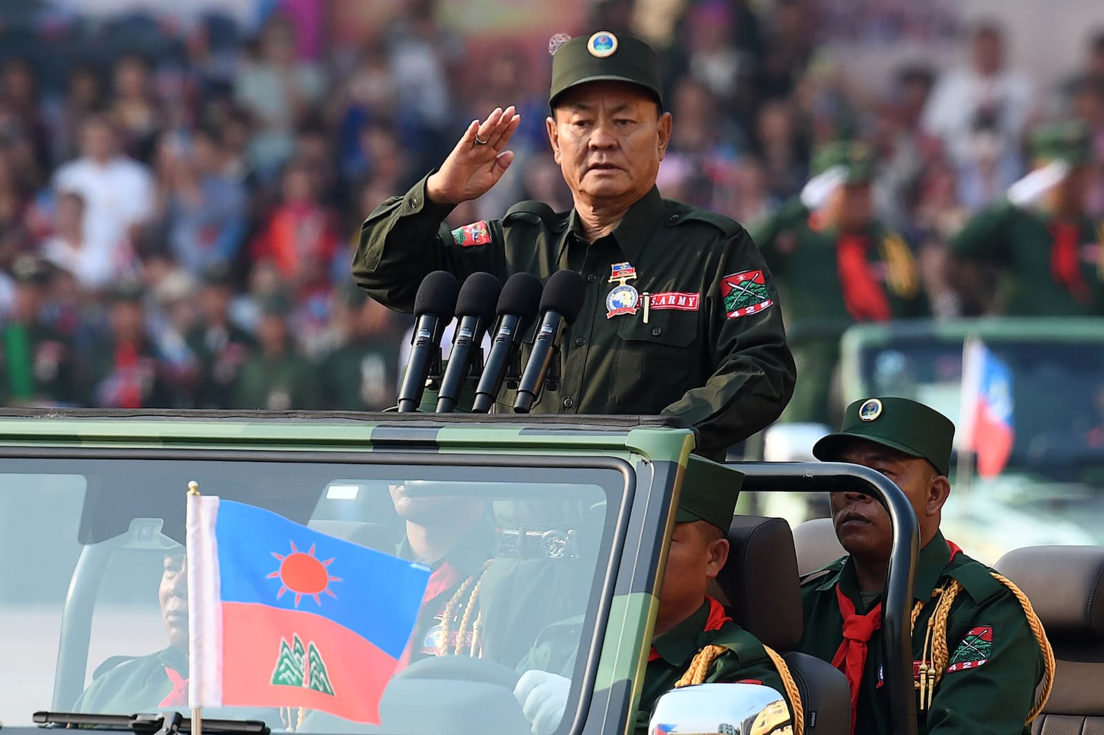 Bao Youxiang, UWSA leader since 1995, celebrating 30 years of ceasefire with the Tatmadaw in 2019